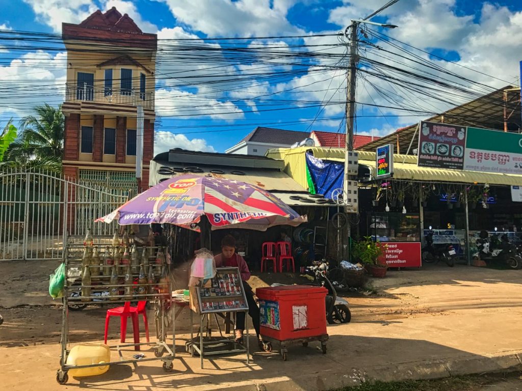 Phnom Penh Straßenmarktstand